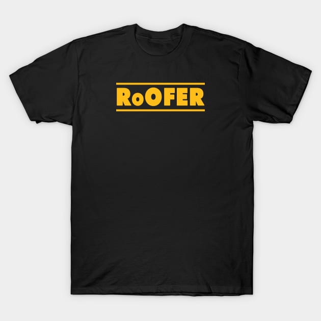 Dewalt Roofer Parody Design T-Shirt by Creative Designs Canada